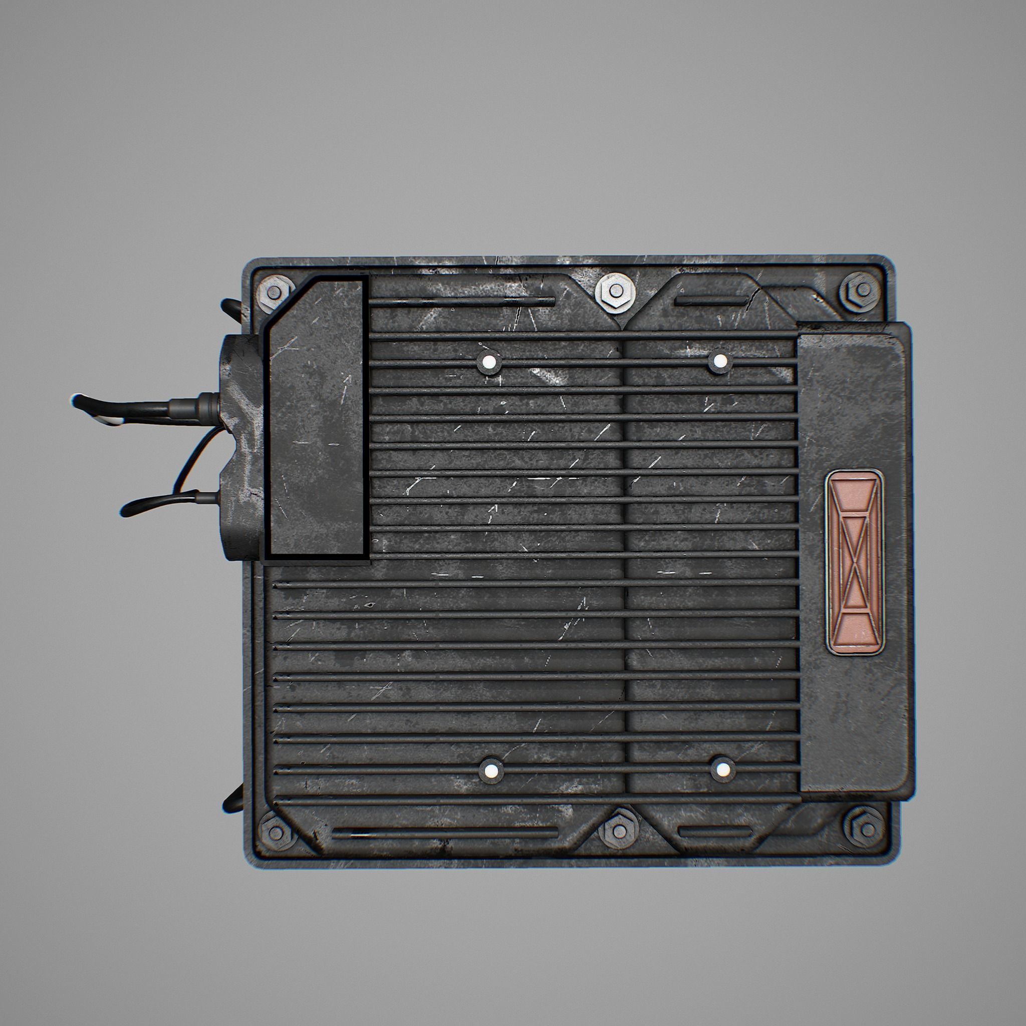 Army Radio Transceiver 3D model_14