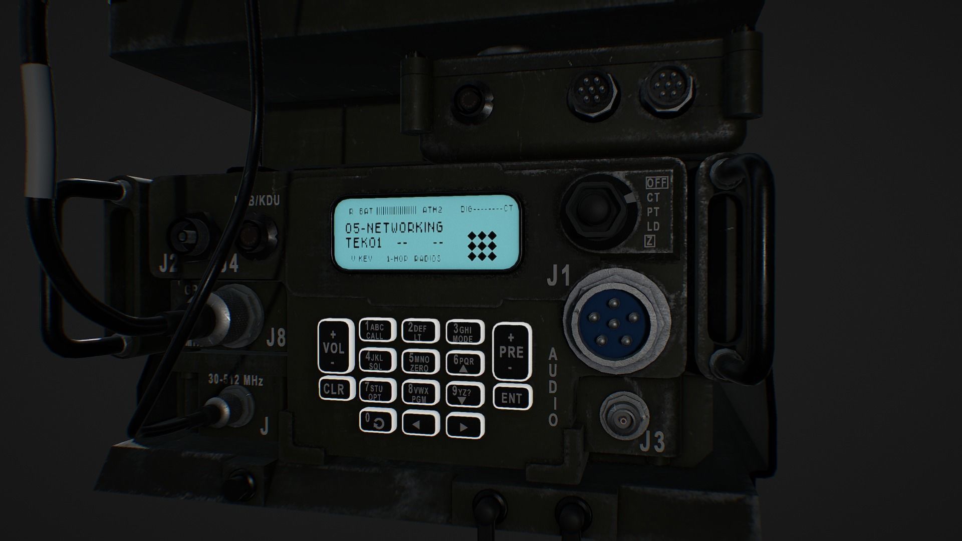 Army Radio Transceiver 3D model_11