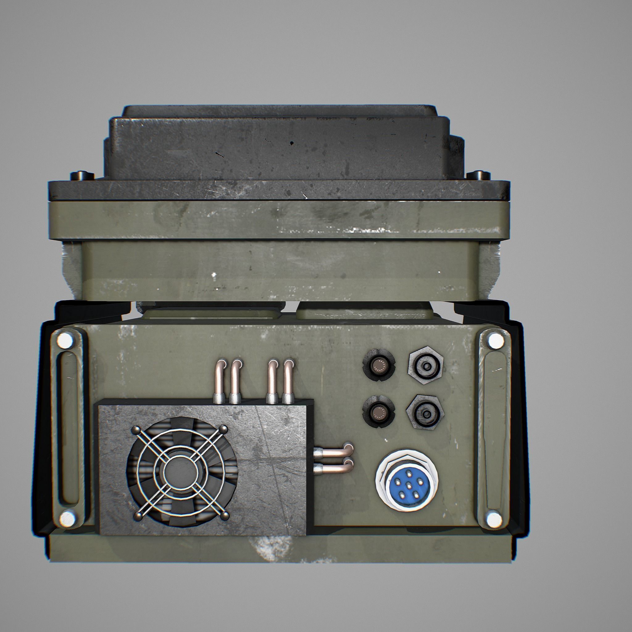 Army Radio Transceiver 3D model_13