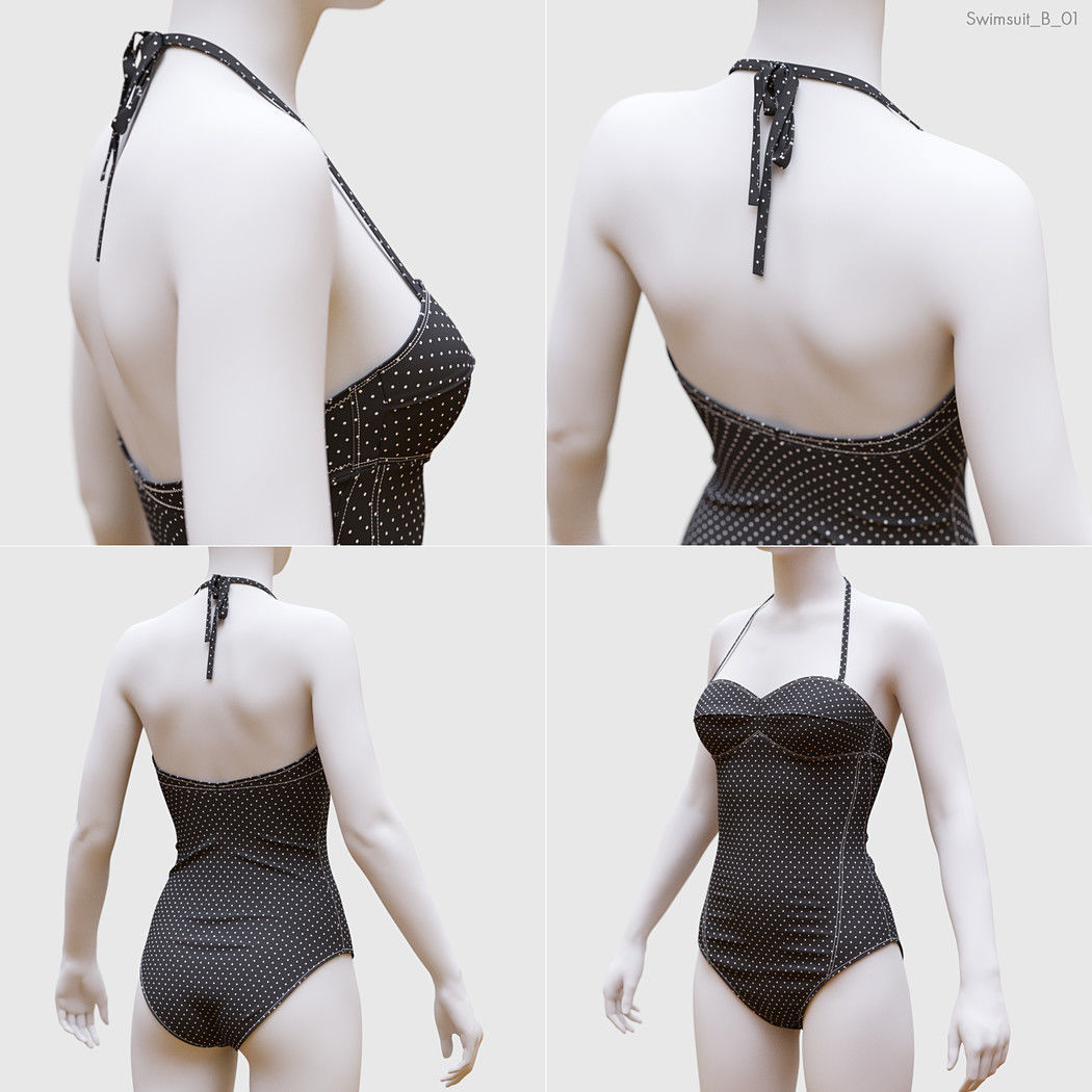 Swimsuits and Bikinis 3D model_3