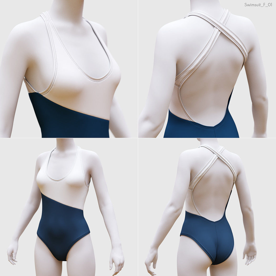 Swimsuits and Bikinis 3D model_11