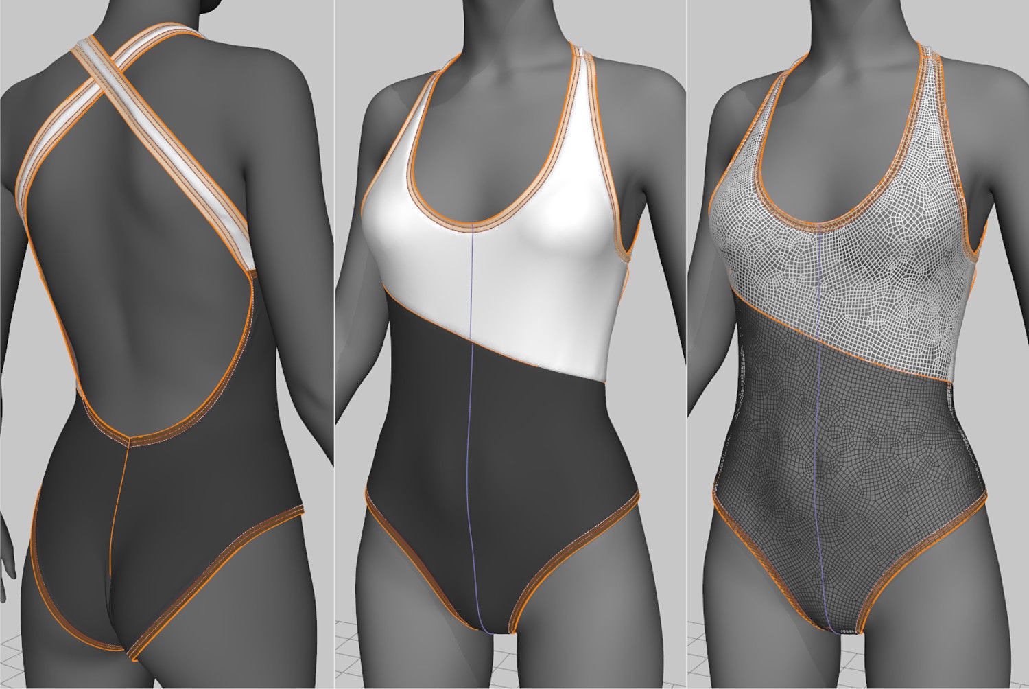 Swimsuits and Bikinis 3D model_12