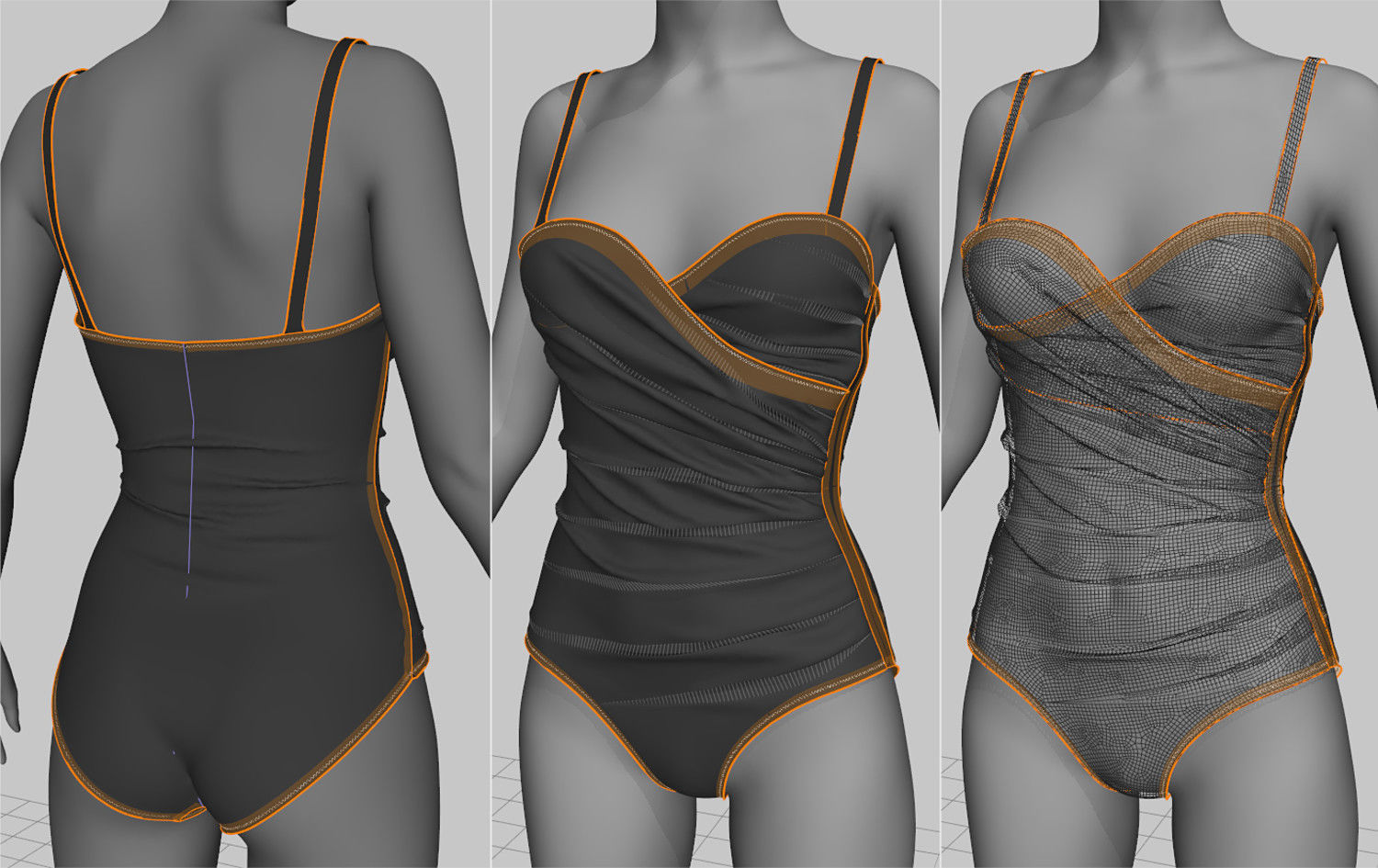 Swimsuits and Bikinis 3D model_8