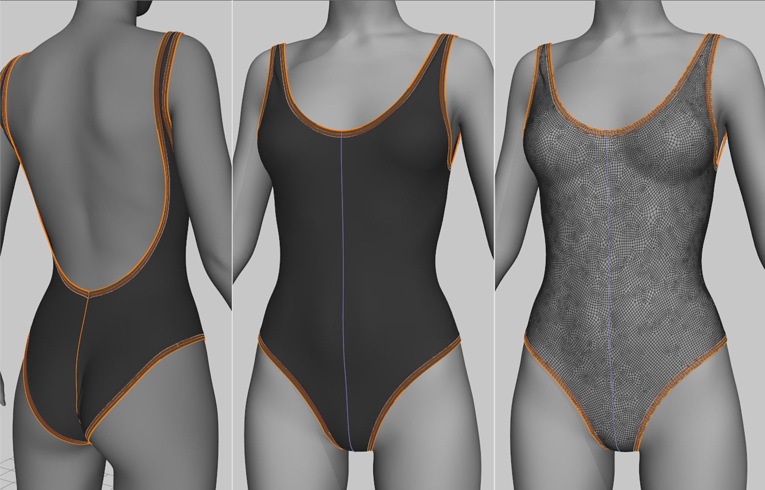 Swimsuits and Bikinis 3D model_10
