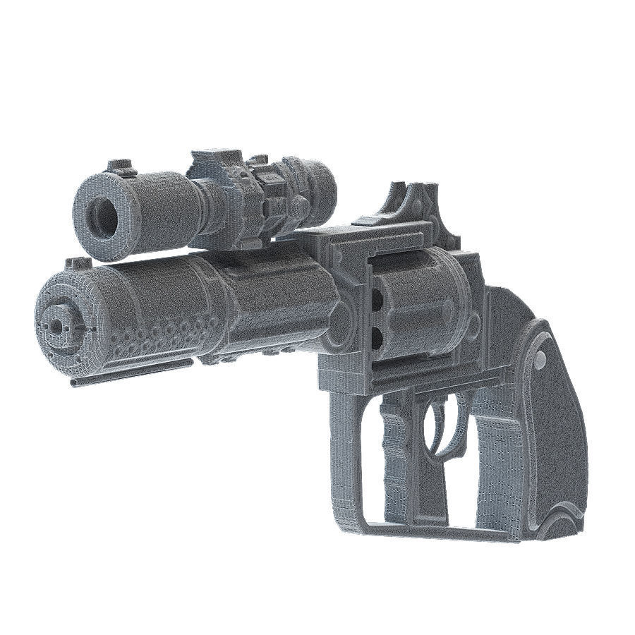 Gun 101 3D model_4