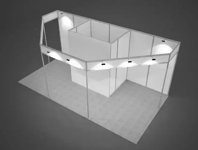 Exhibition stand 6x3 3D model