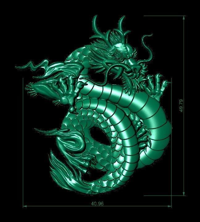 dragon gold 3D print model_5