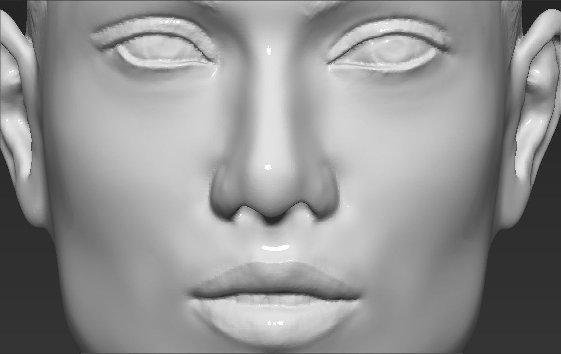Jennifer Lopez bust 3D printing ready stl obj formats 3D print model_18