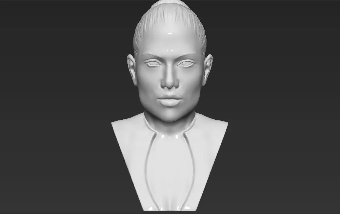 Jennifer Lopez bust 3D printing ready stl obj formats 3D print model_0