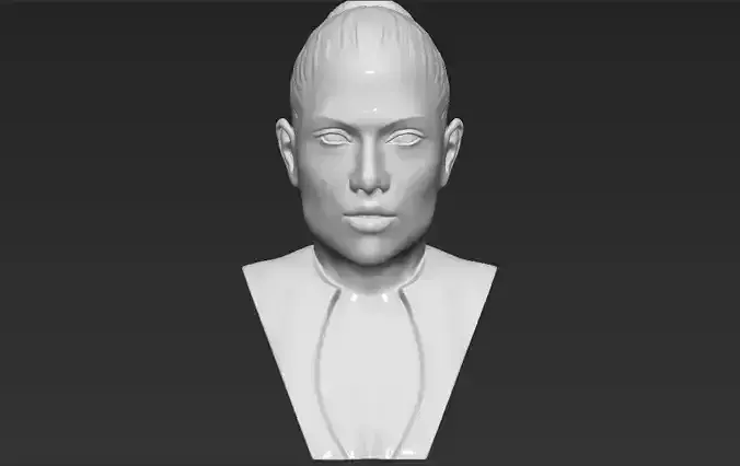 Jennifer Lopez bust 3D printing ready stl obj formats 3D print model