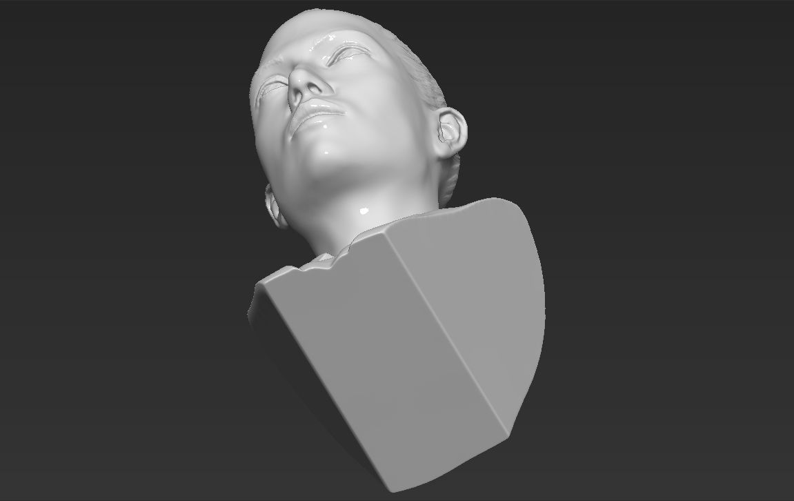 Jennifer Lopez bust 3D printing ready stl obj formats 3D print model_20
