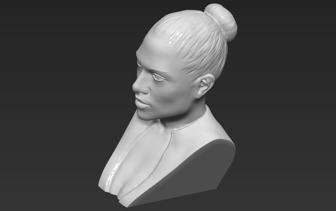 Jennifer Lopez bust 3D printing ready stl obj formats 3D print model_19
