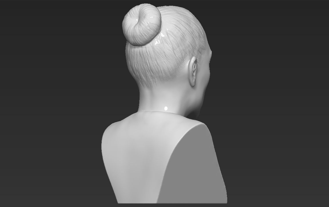 Jennifer Lopez bust 3D printing ready stl obj formats 3D print model_7