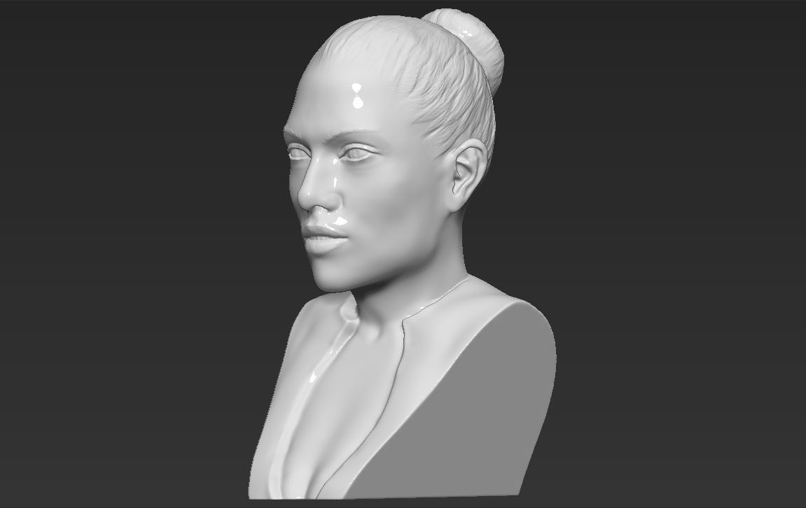 Jennifer Lopez bust 3D printing ready stl obj formats 3D print model_2