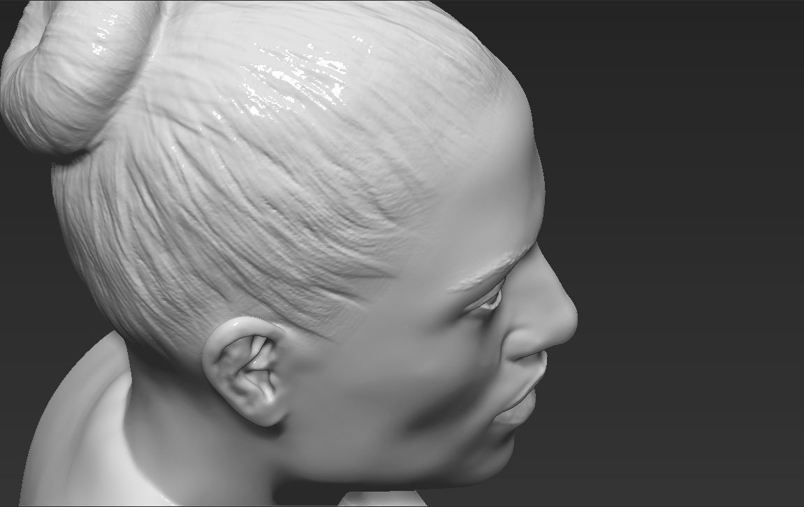 Jennifer Lopez bust 3D printing ready stl obj formats 3D print model_24