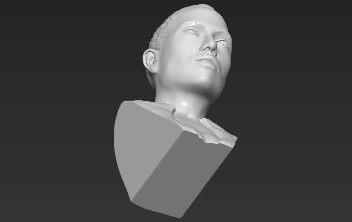 Jennifer Lopez bust 3D printing ready stl obj formats 3D print model_16