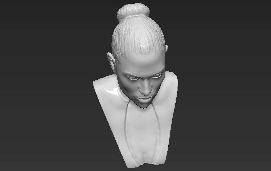 Jennifer Lopez bust 3D printing ready stl obj formats 3D print model_17