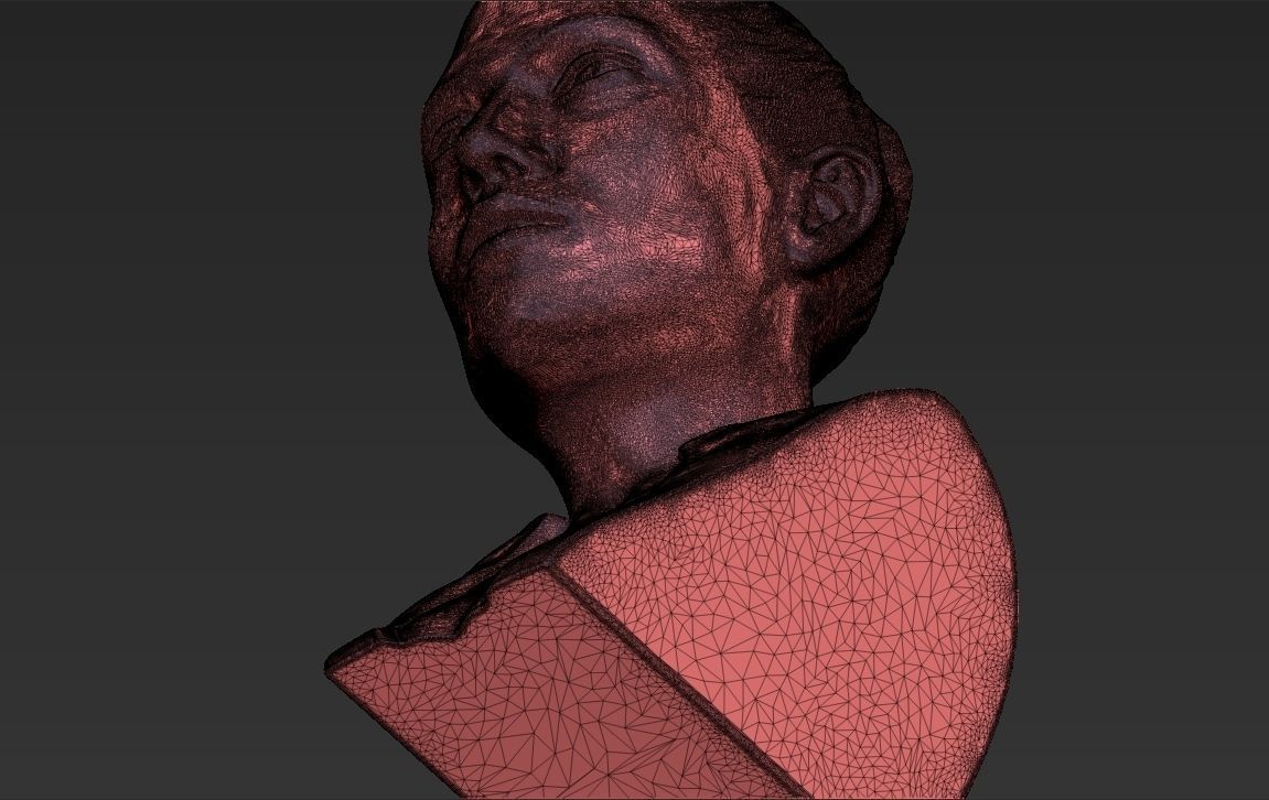 Jennifer Lopez bust 3D printing ready stl obj formats 3D print model_28