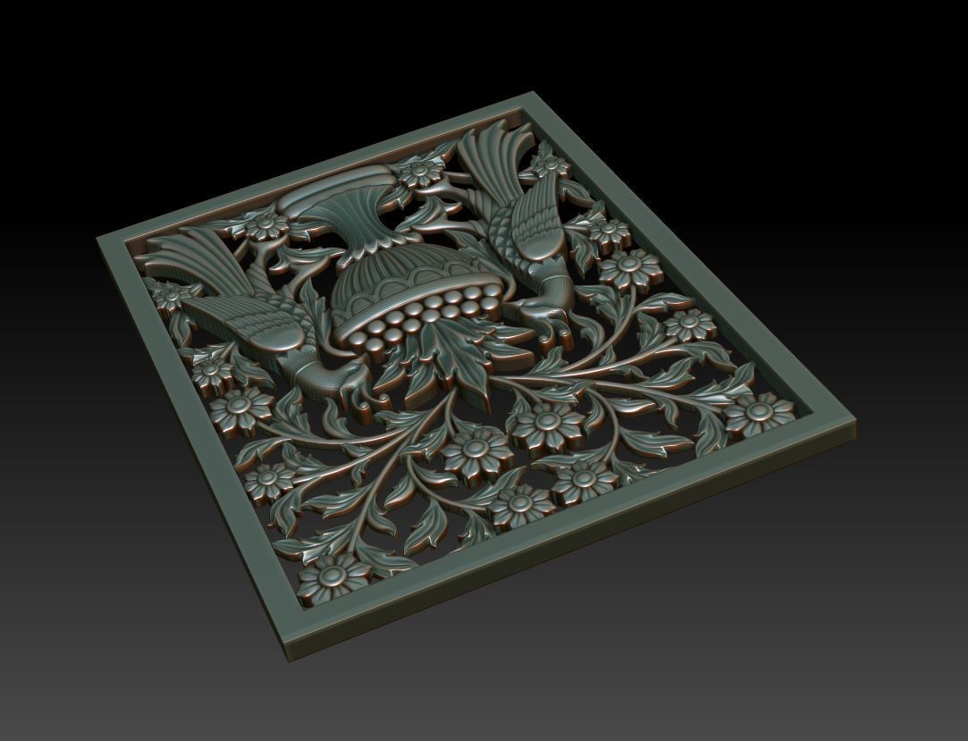 Decorative panel 3D model_6