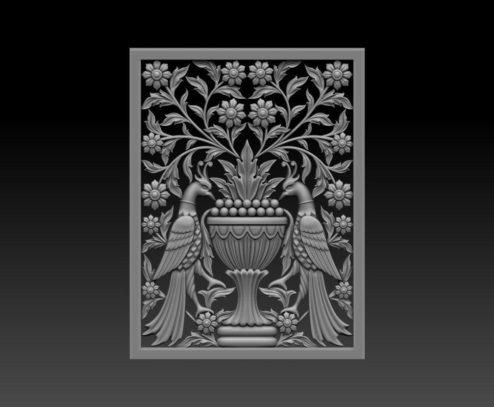 Decorative panel 3D model_11
