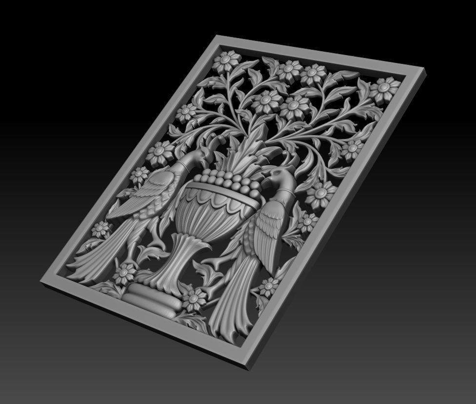 Decorative panel 3D model_13