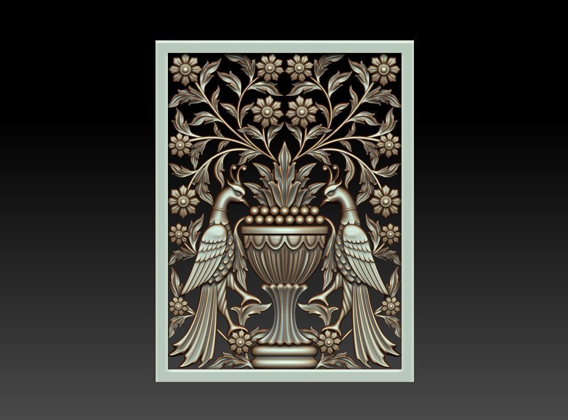 Decorative panel 3D model_8