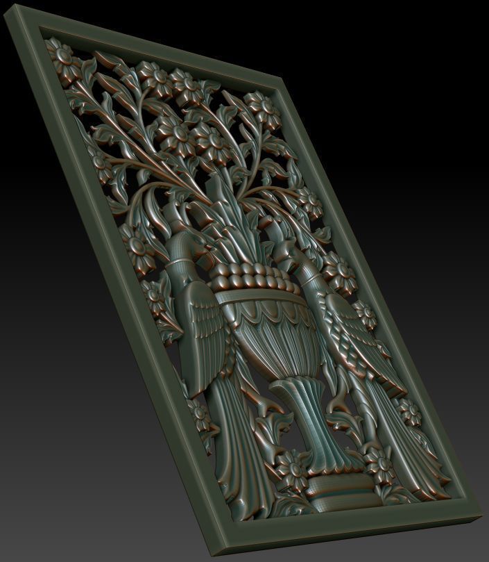 Decorative panel 3D model_2
