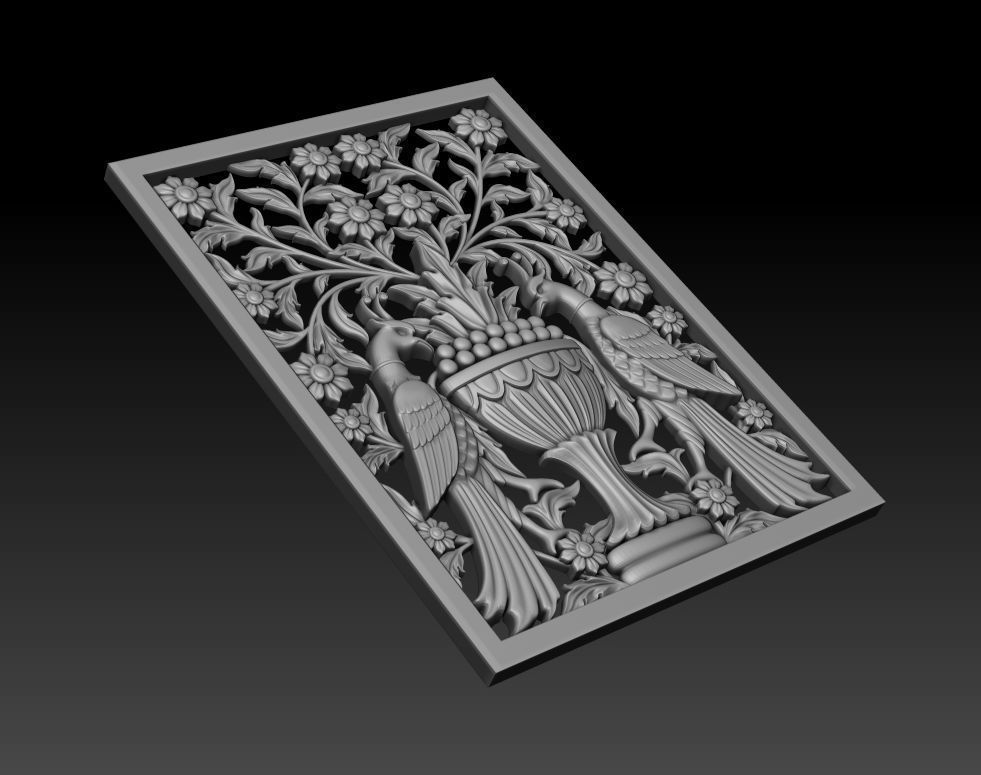 Decorative panel 3D model_12