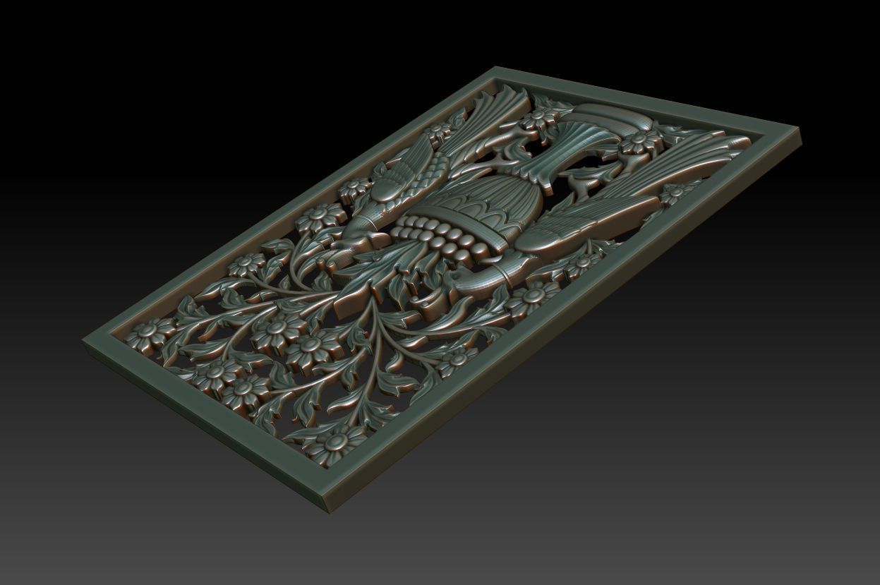 Decorative panel 3D model_7