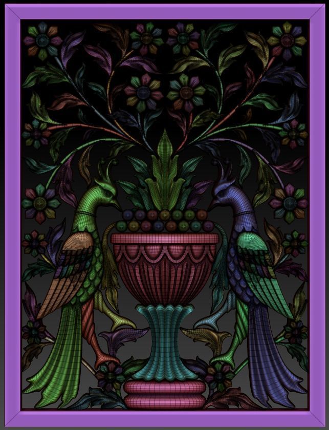 Decorative panel 3D model_4