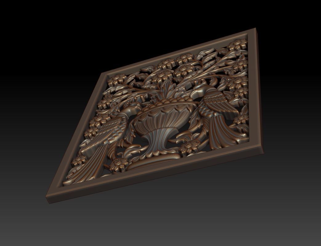 Decorative panel 3D model_10