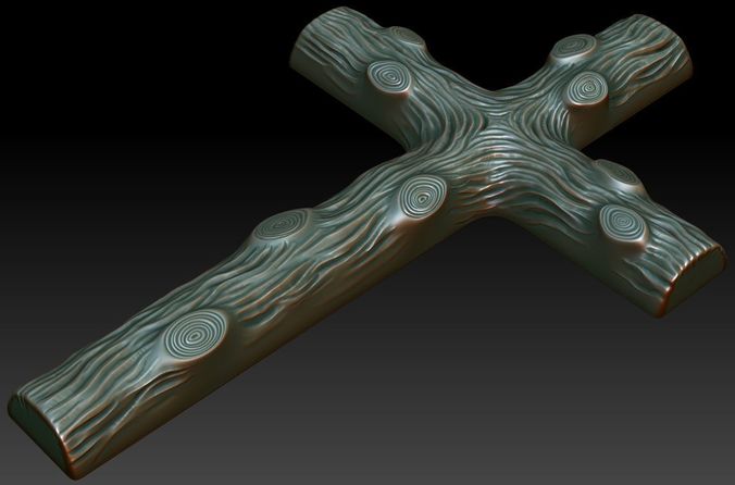 Wooden Cross 3D print model