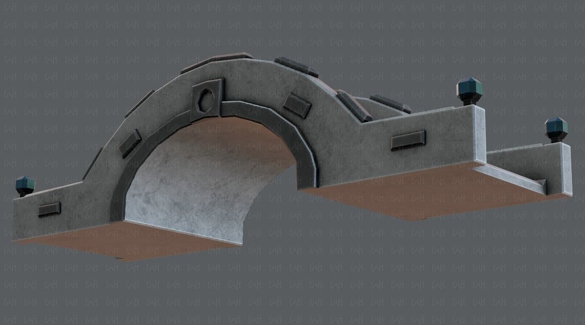 Bridge V02 Low-poly 3D model_39