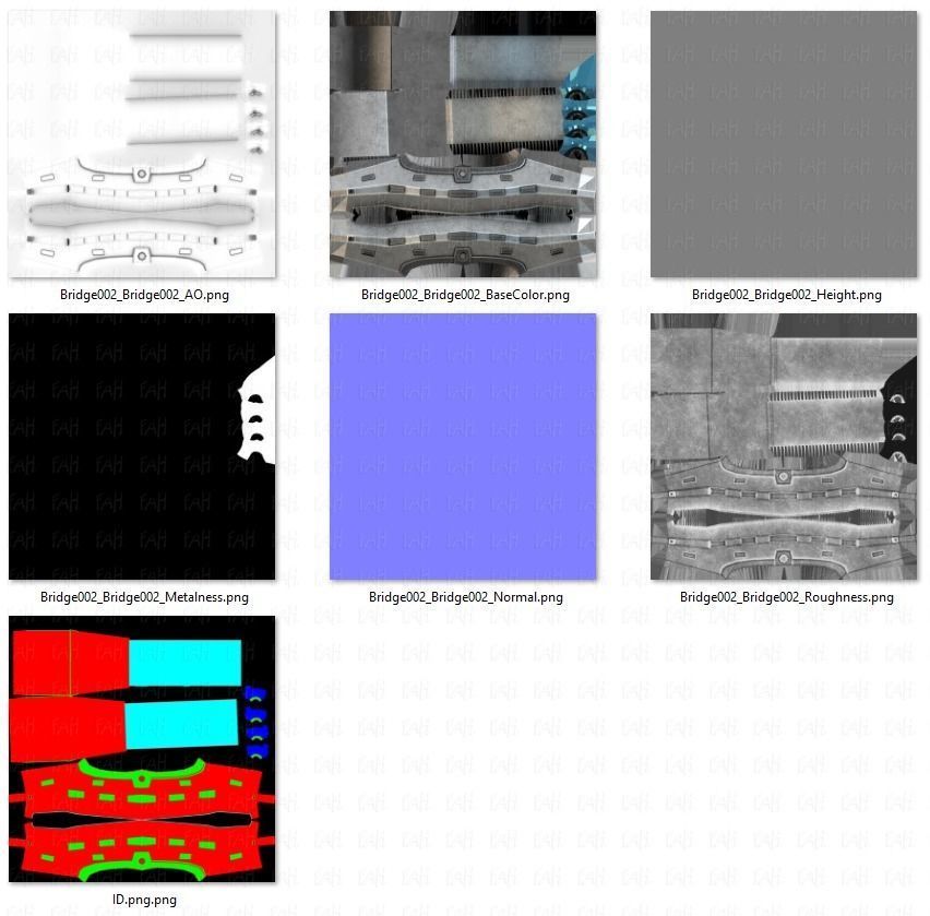 Bridge V02 Low-poly 3D model_42