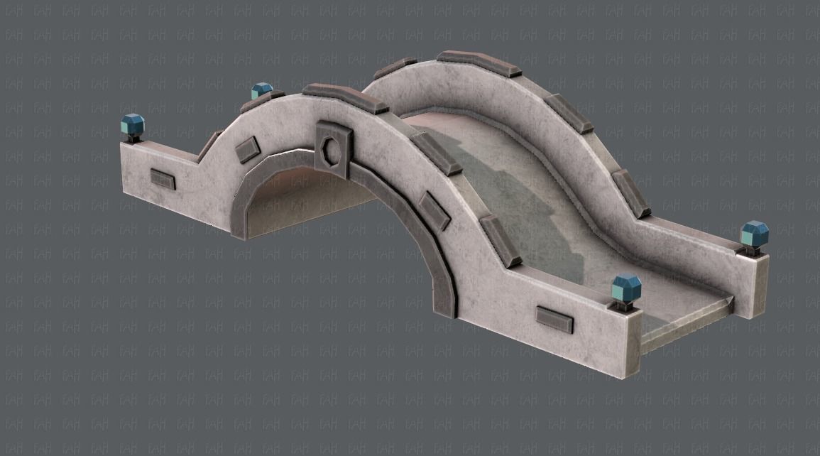 Bridge V02 Low-poly 3D model_18