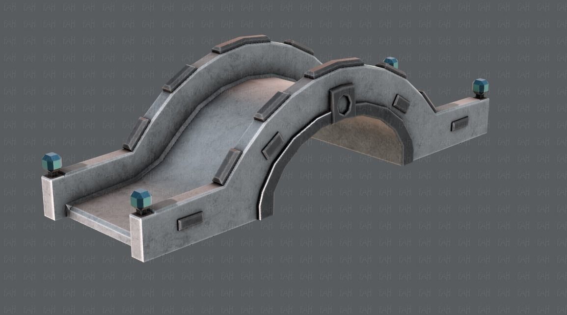 Bridge V02 Low-poly 3D model_20