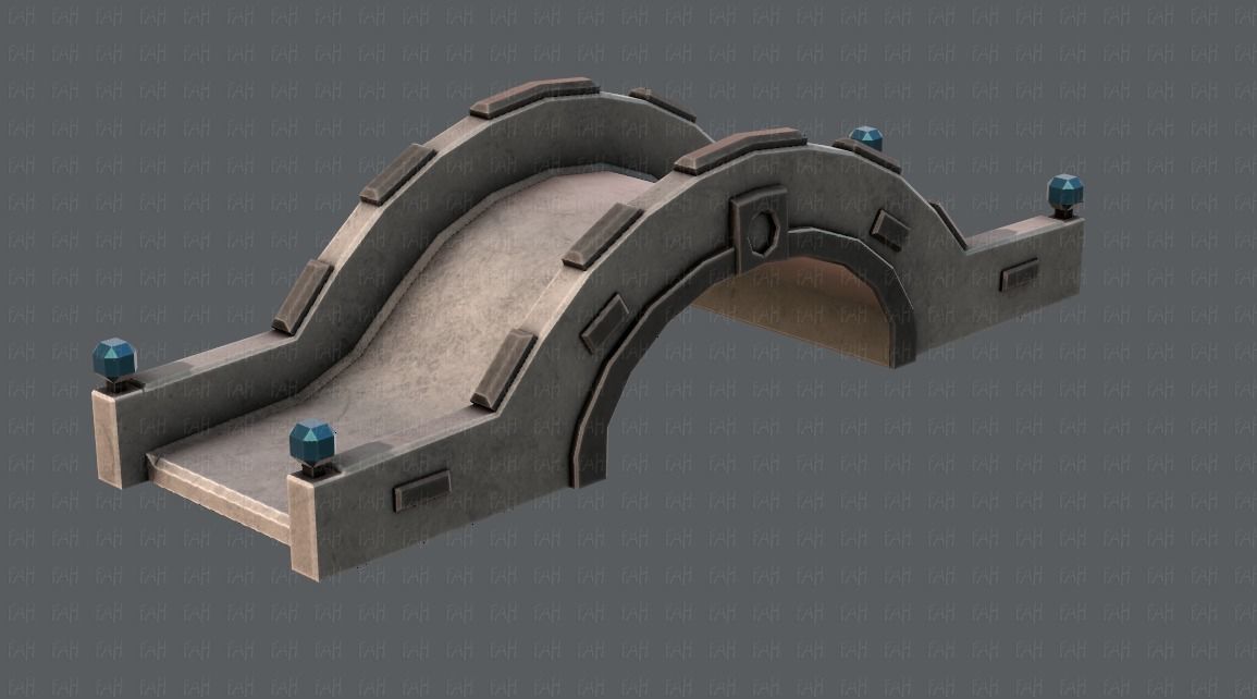 Bridge V02 Low-poly 3D model_24