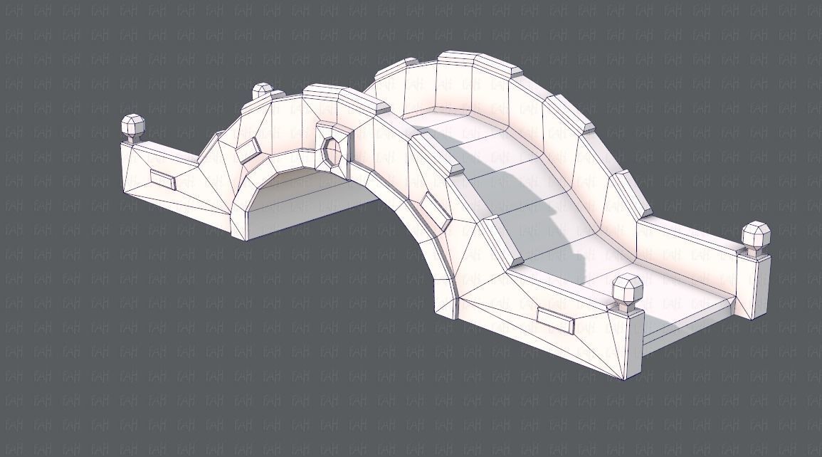 Bridge V02 Low-poly 3D model_26