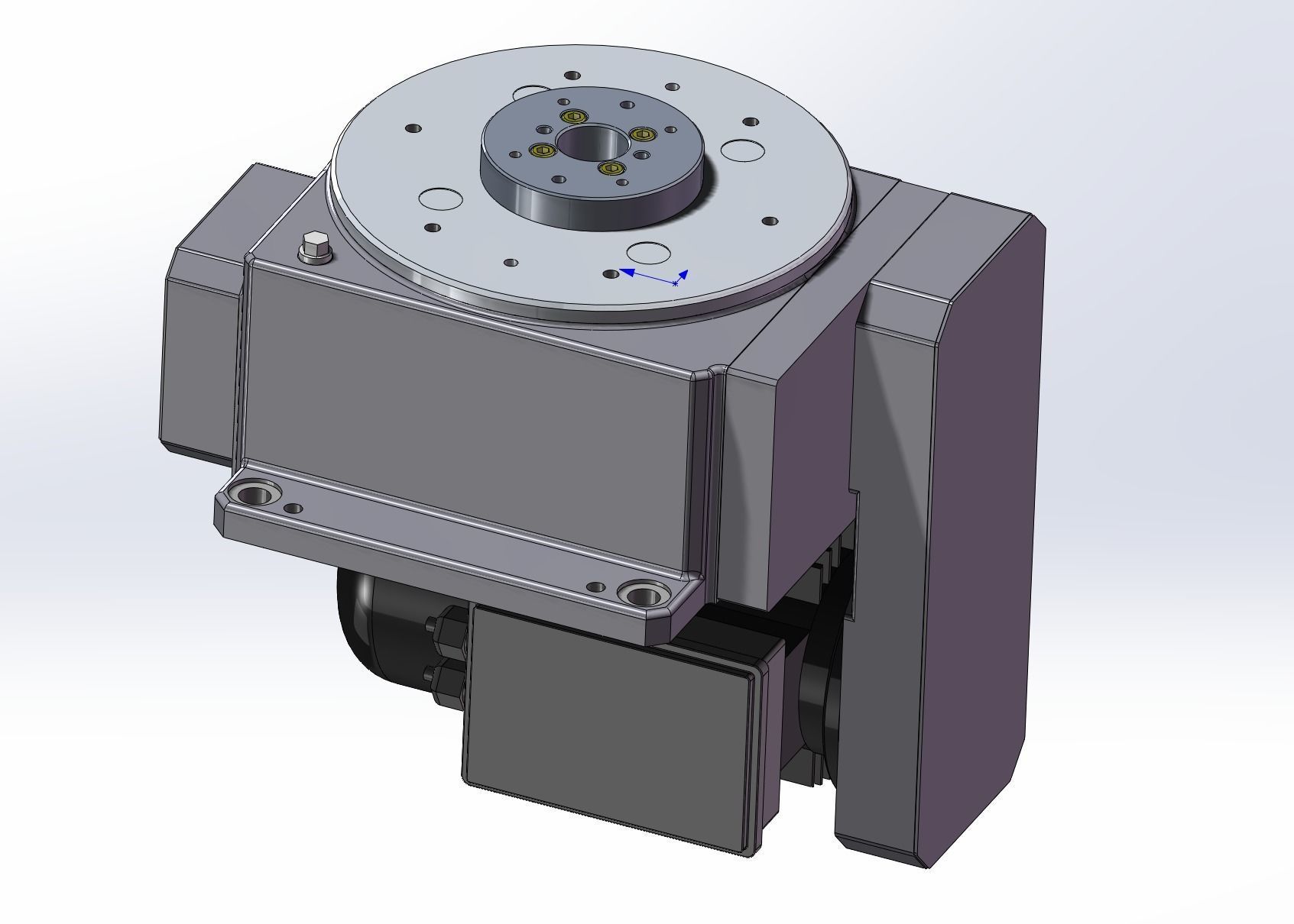 The dividing plate mechanism 3D model_1