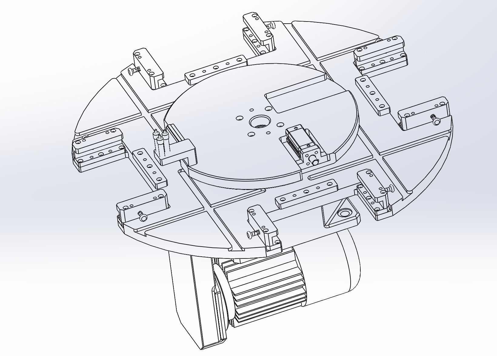 The dividing plate mechanism 3D model_5