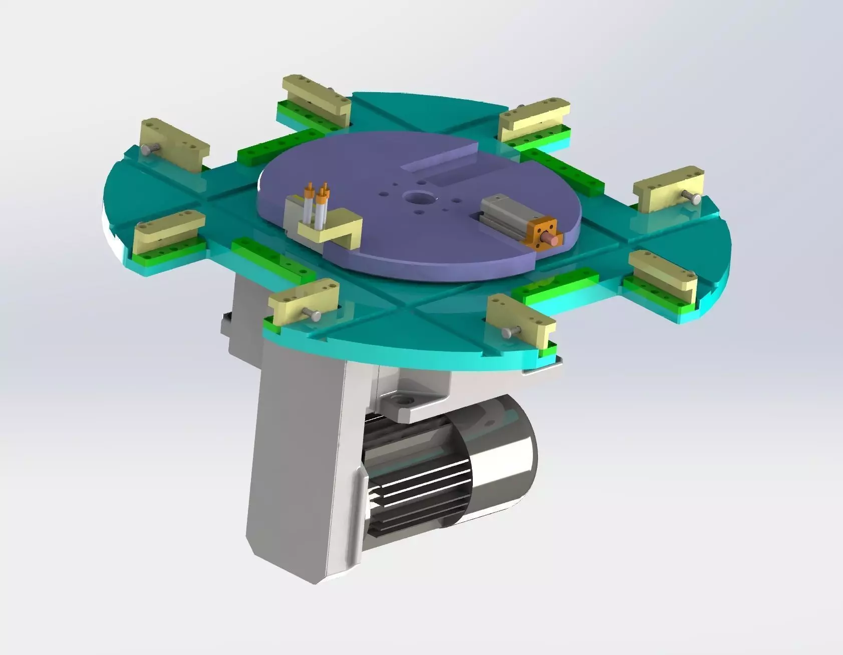 The dividing plate mechanism 3D model_0