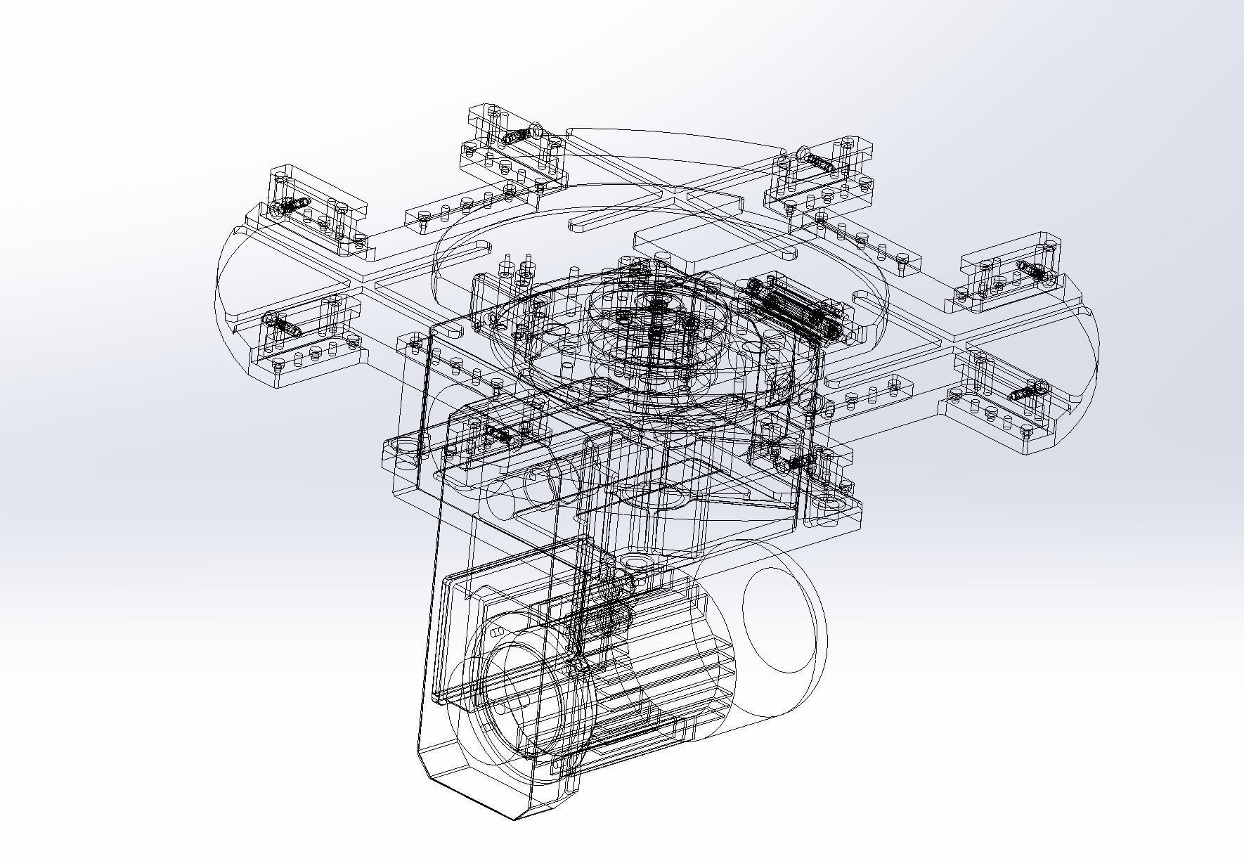 The dividing plate mechanism 3D model_6
