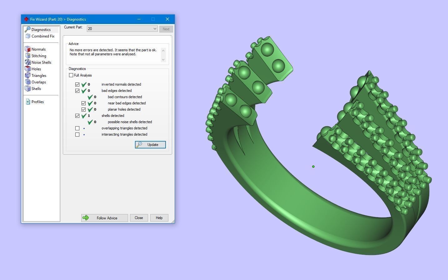 Cushion Cat  Ring with Diamond Halo in 18K 3D print model_9