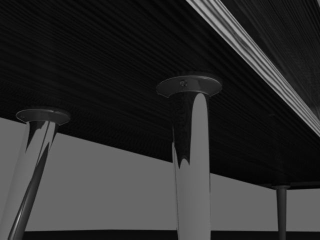 Table Bookshelf Free low-poly 3D model_2