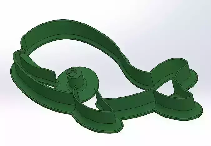 Happy whale cookie cutter