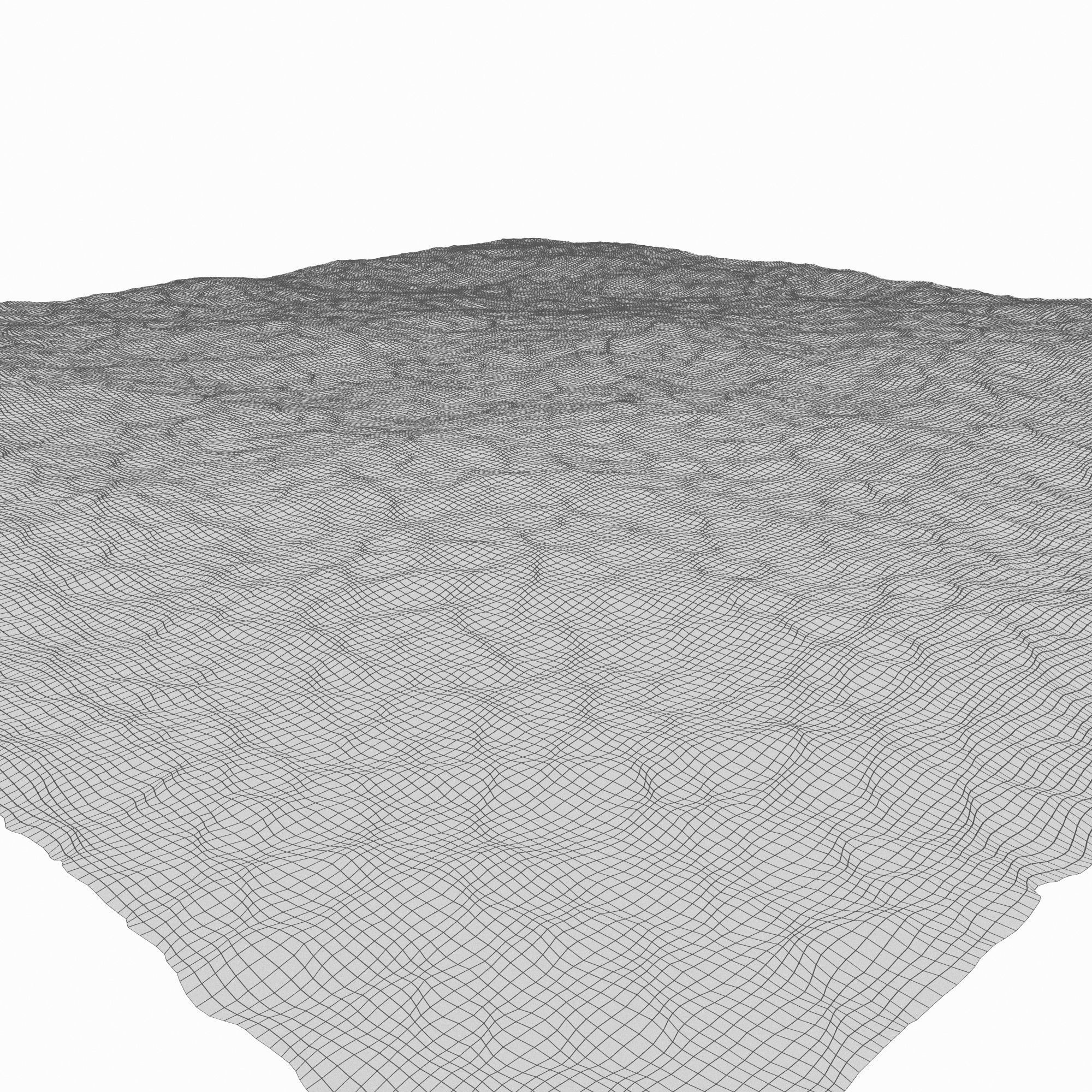 Ocean square of water 3D model_10