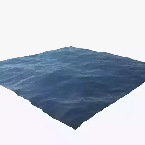 Ocean square of water 3D model