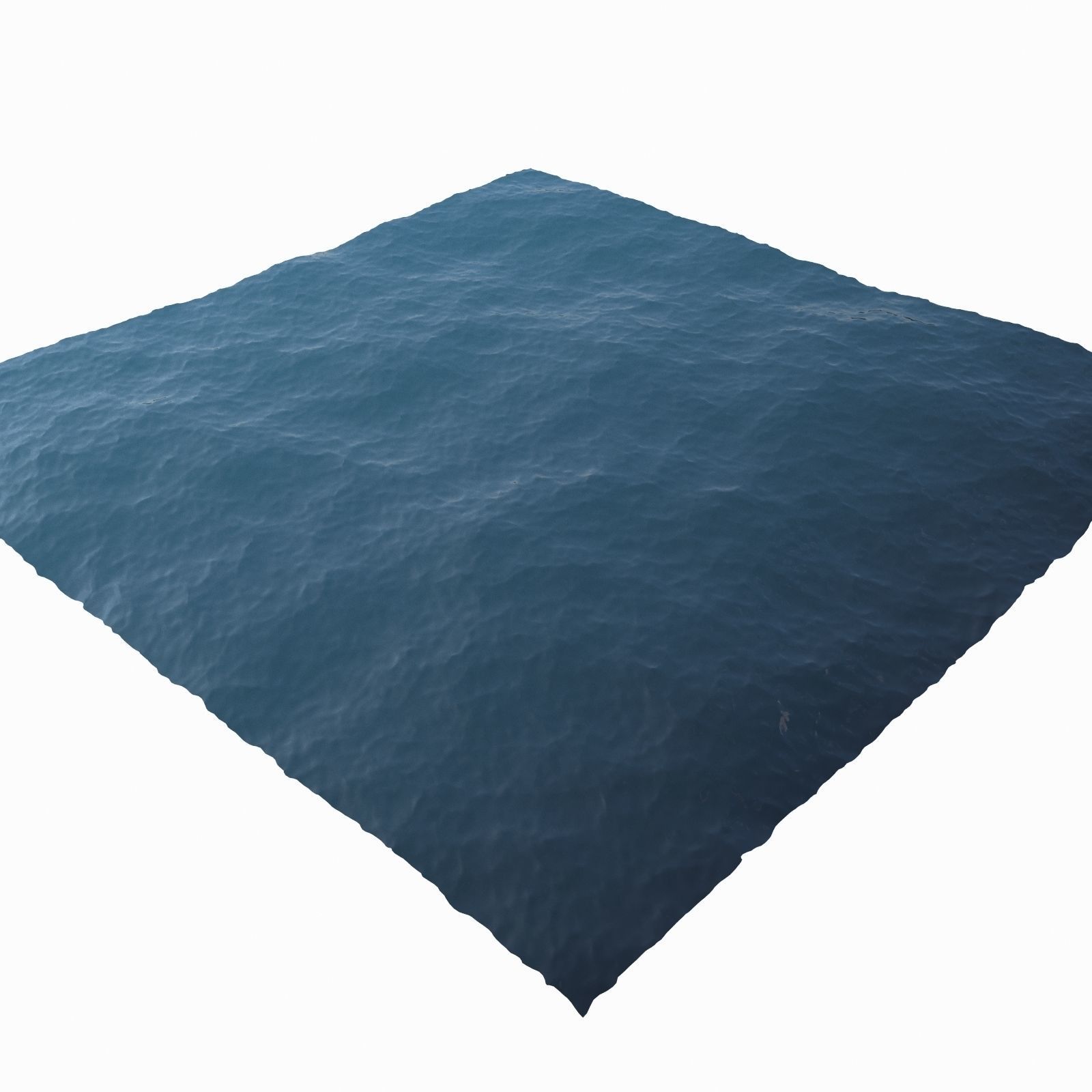Ocean square of water 3D model_8