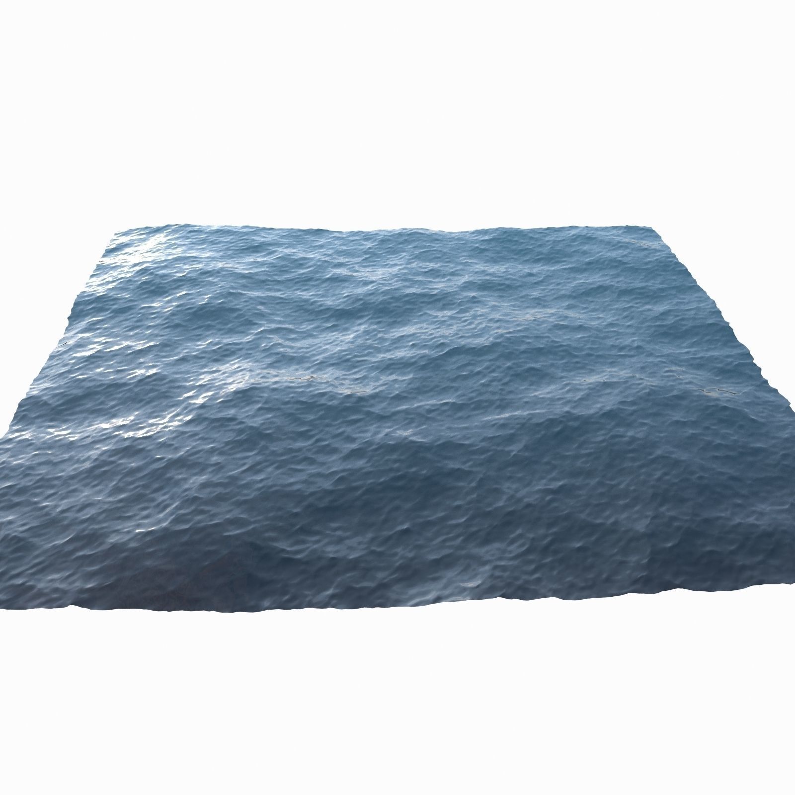 Ocean square of water 3D model_7
