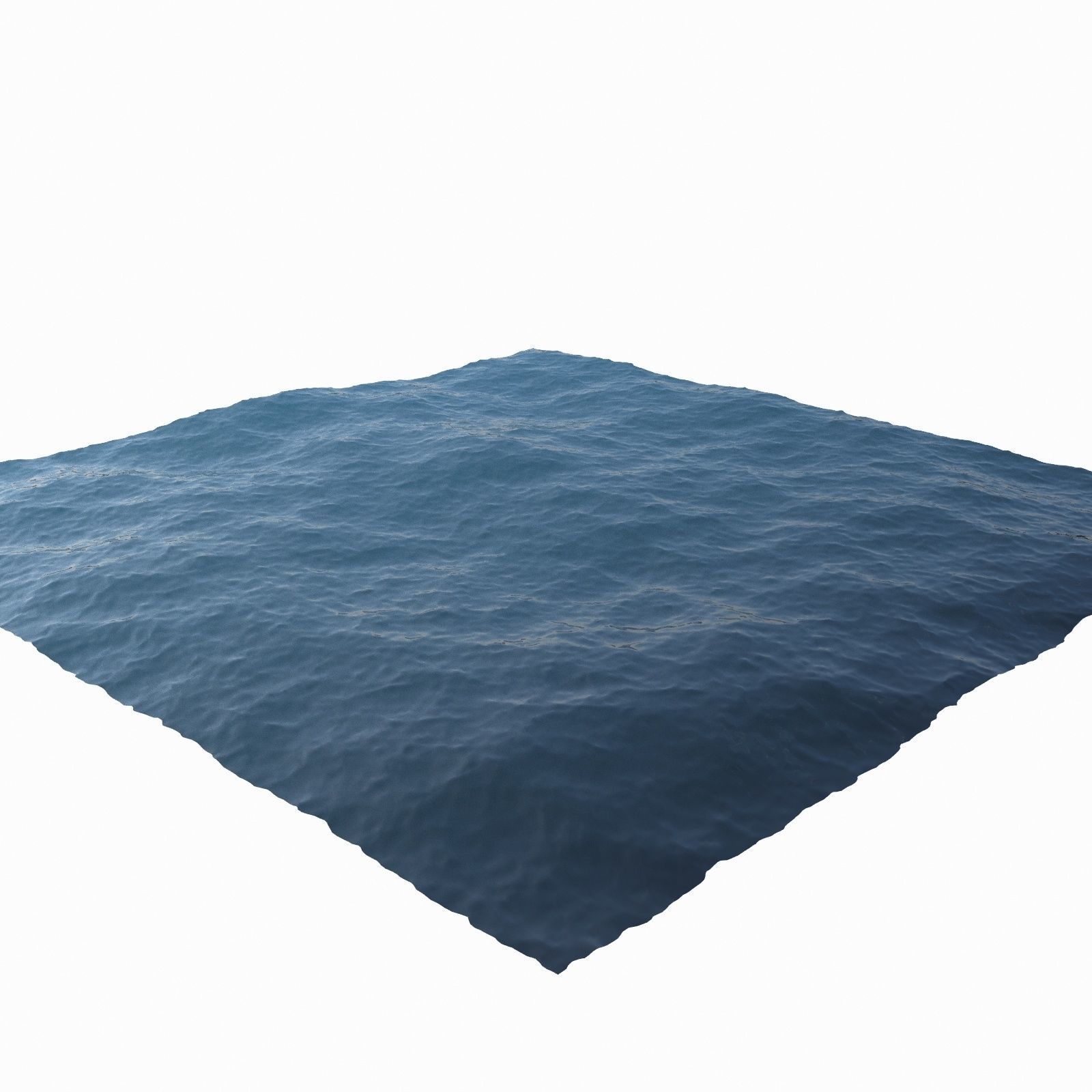 Ocean square of water 3D model_2